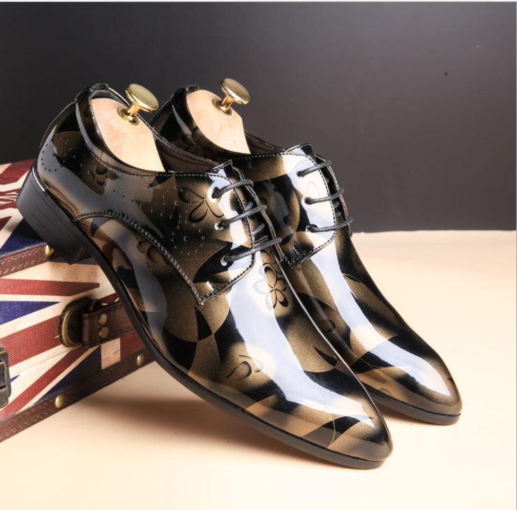 Men'S Grooming Oxford - Office Men Dress Shoes Floral Pattern