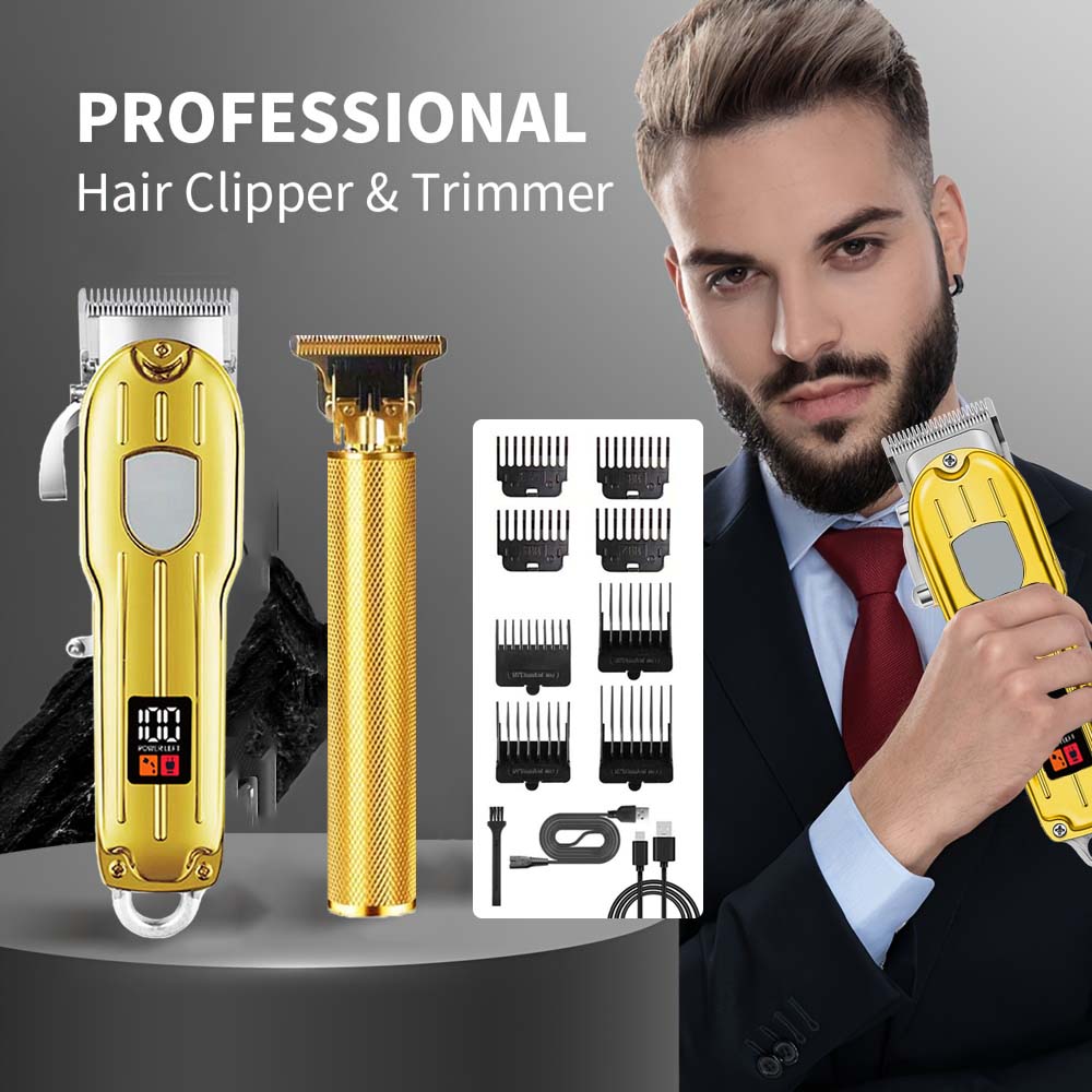 Men'S Grooming Essentials - 2 in 1 Electric Hair Clipper