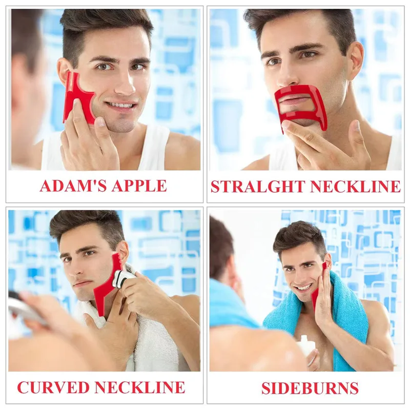 2/4Pcs Men's Beard Combs Hair  - Men'S Grooming Salon 리뷰 및 가격