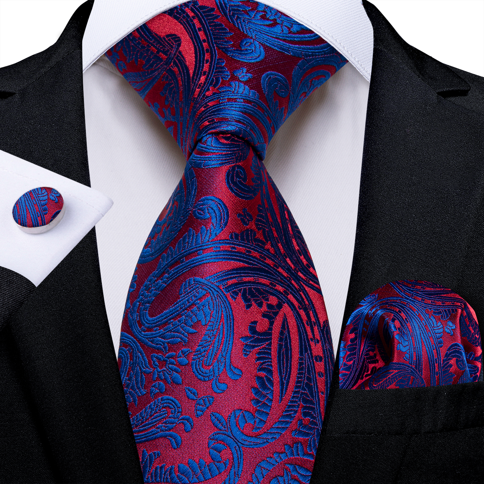 Men Tie with Luxury Blue Cryst - Men'S Grooming Set Gift 리뷰 및 가격