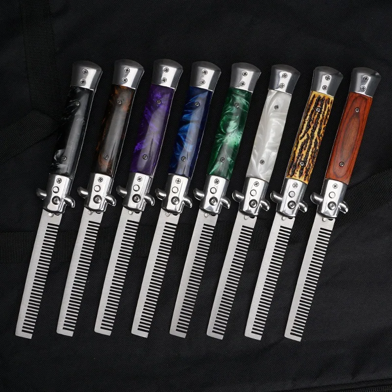 Folding Spring Hair Comb with  - Men'S Grooming Hairstyles 리뷰 및 가격