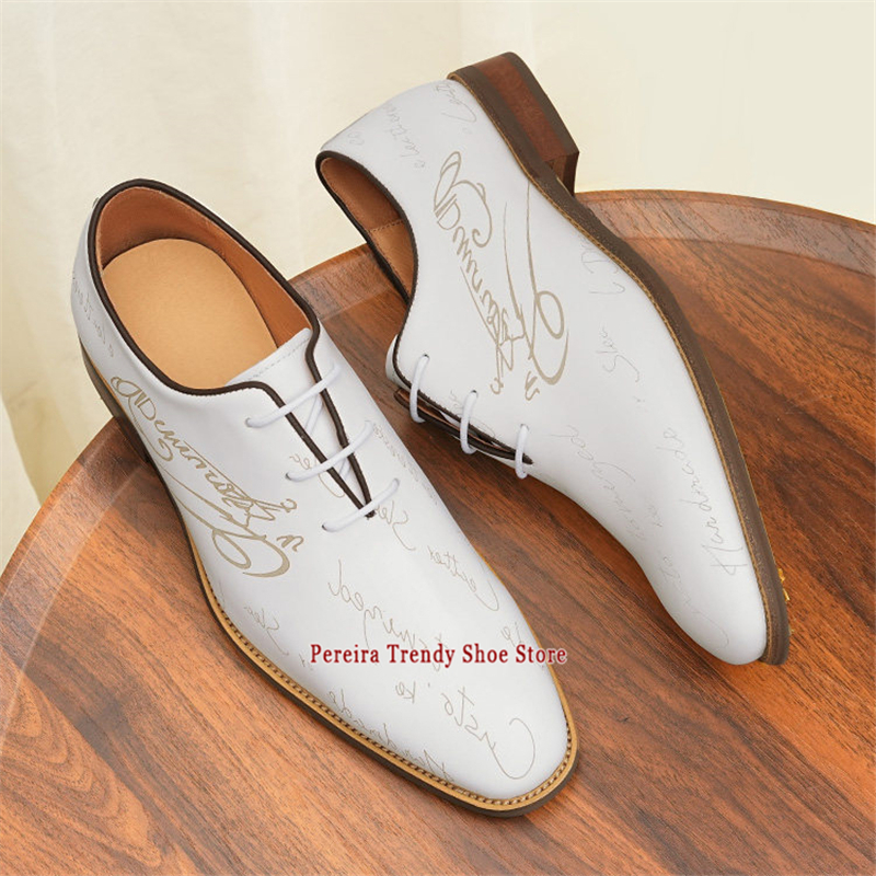 White Genuine Leather Wedding  - Men'S Grooming Oxford 리뷰 및 가격