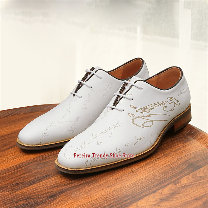 White Genuine Leather Wedding  - Men'S Grooming Oxford 리뷰 및 가격