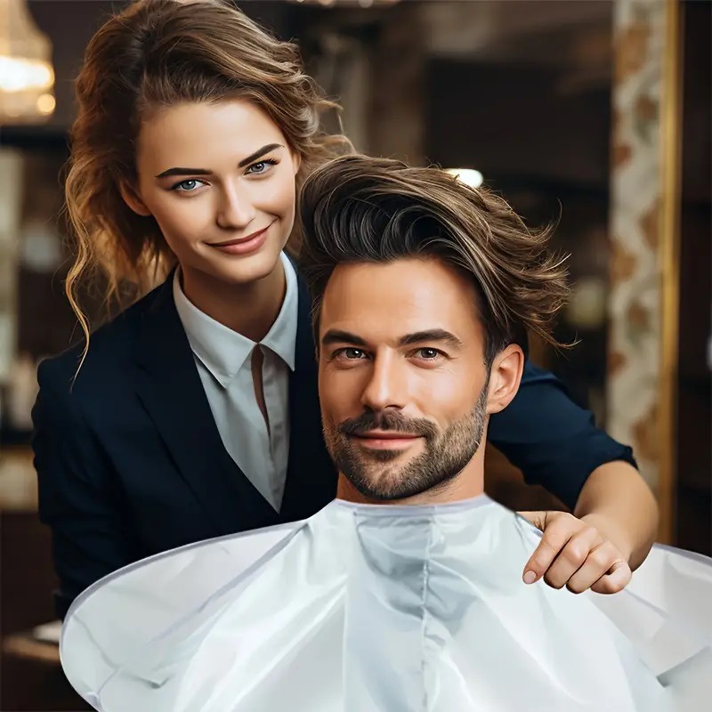 1pc Umbrella Design Hair Cutti - Men'S Grooming Salon 리뷰 및 가격
