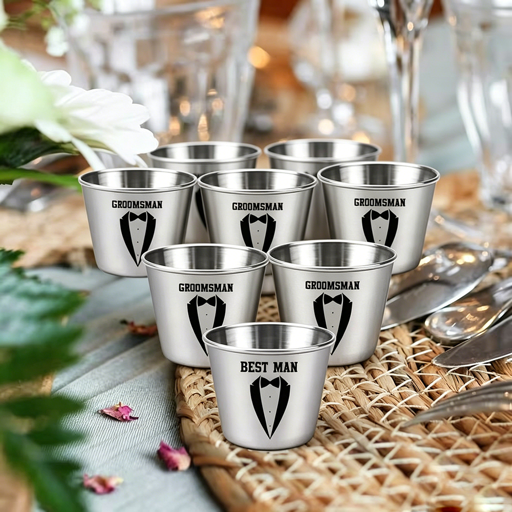 Custom Groomsman Shot Glass Se - Men'S Grooming Set Gift 리뷰 및 가격