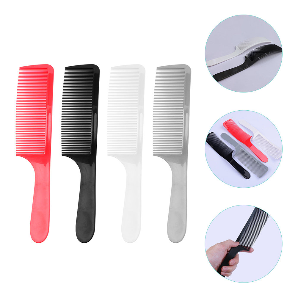 4Pcs Round Handle Hair Comb Se - Men'S Grooming Salon 리뷰 및 가격
