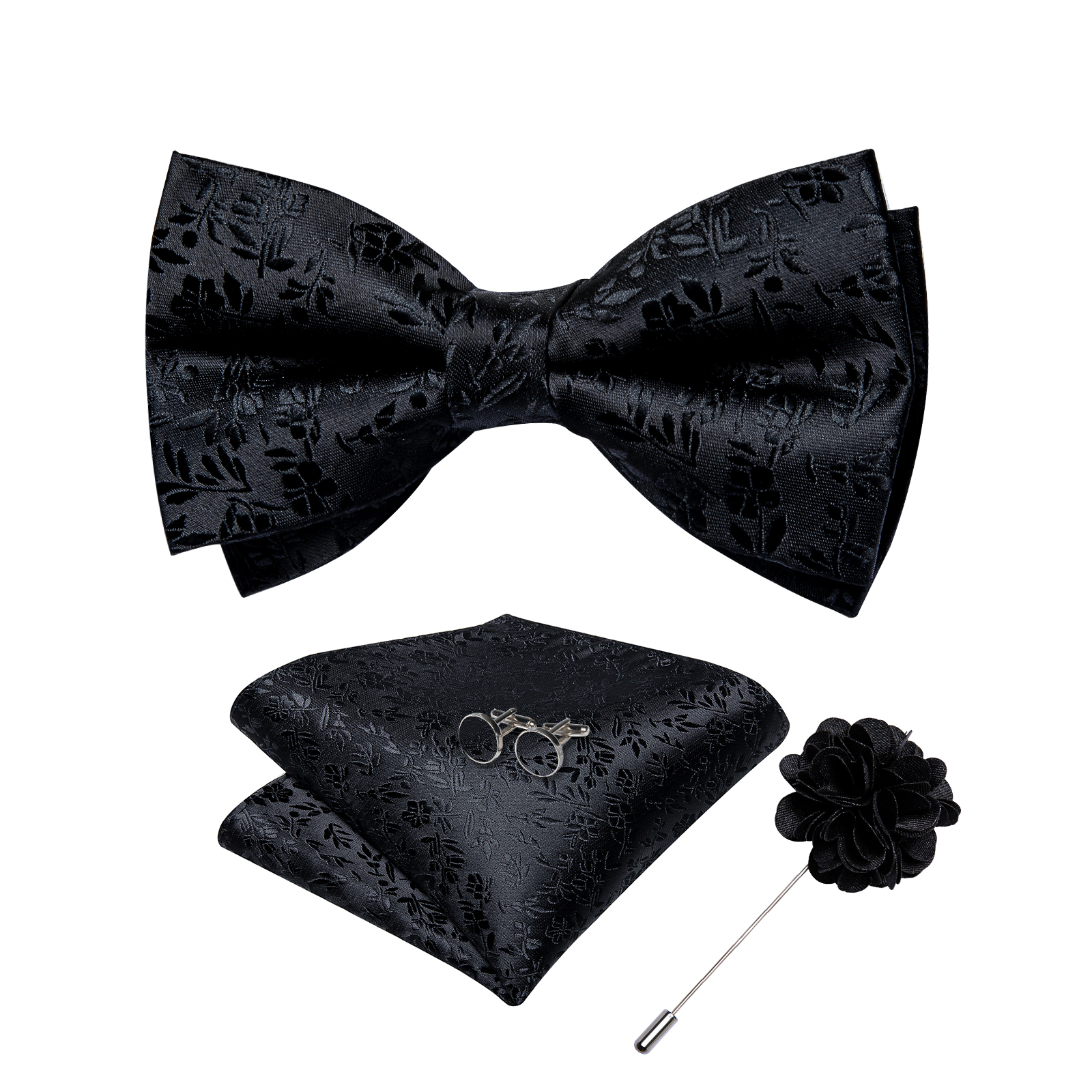 4Pcs Black Solid Floral Men's  - Men'S Grooming Set Gift 리뷰 및 가격