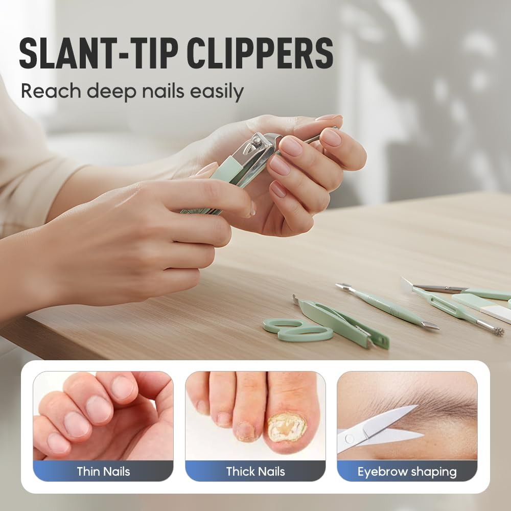 Manicure Set 16 in 1 Stainless - Men'S Grooming Essentials 리뷰 및 가격
