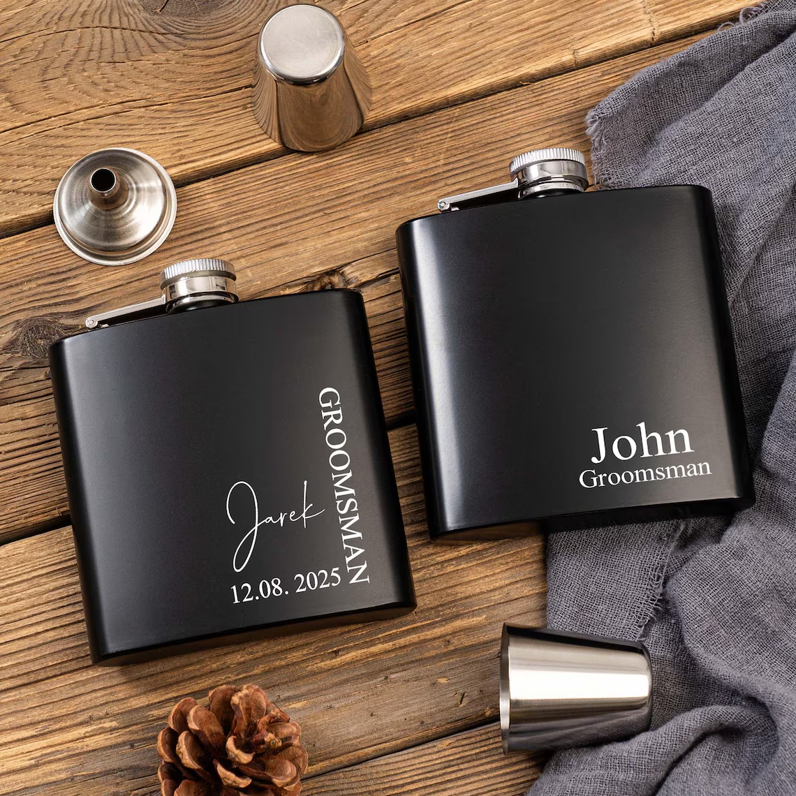 Personalized Name Hip Flask Se - Men'S Grooming Set Gift 리뷰 및 가격
